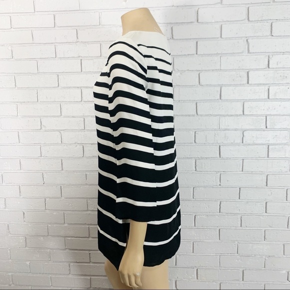 Ralph Lauren Black Linette Graduated Striped Top - Picture 3 of 8